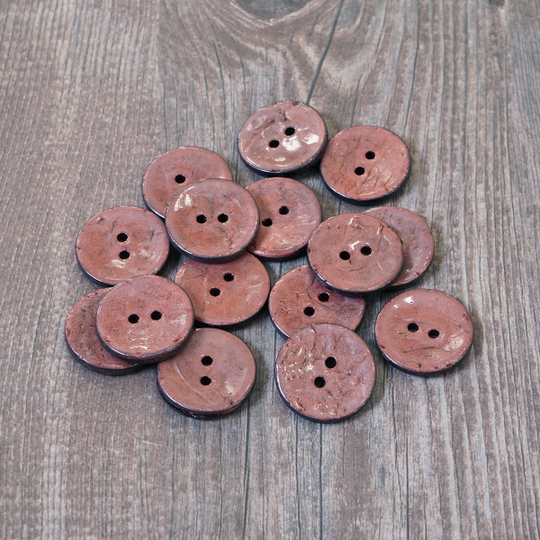 Пуговицы CONCEPT, размер  20 мм, кокос с лаковым напылением