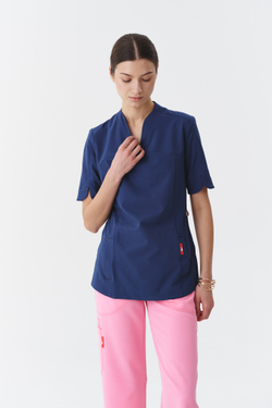 Топ медицинский женский Ньюлук, индиго