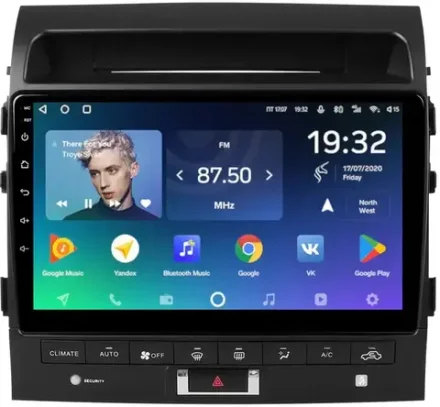 Магнитола для Toyota Land Cruiser 200 2007-2015 (климат на ШГУ, рамка 10) - Teyes SPRO+ Android 10, ТОП процессор, 4-32, SIM-слот