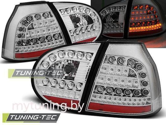 Задние фонари VW Golf 5 chrome led