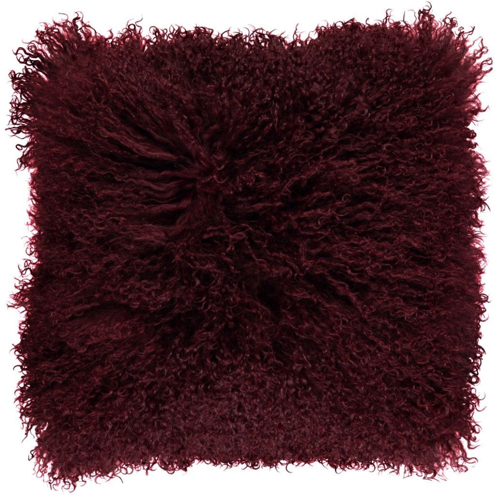 Подушка Tibetan Burgundy Подушка мех тибетской Natures Collection 40x40 Бордовый