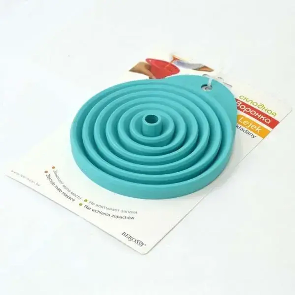 Воронка складная d-130 мм (бирюза)