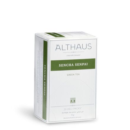 Зеленый чай Althaus Sencha Senpai Deli Pack в пакетиках, 20 шт