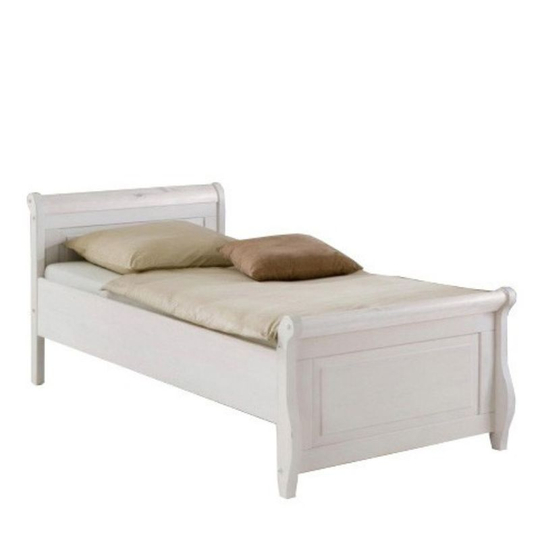 Кровать Мальта без ящиков 100x200 (белый воск), 108x92,5x222 см