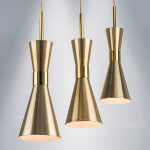 816011 Люстра DUMO 1х40W E14 ЛАТУНЬ/ЗОЛОТО