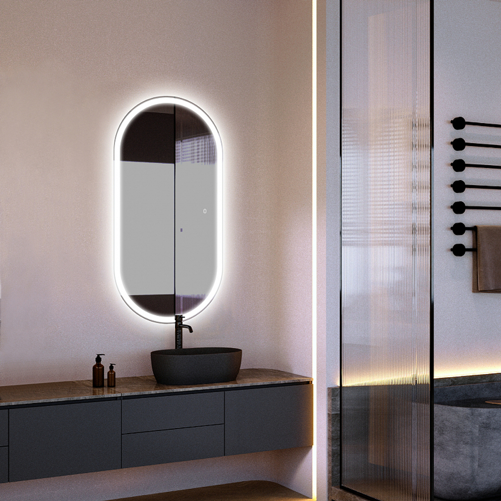 Зеркало Abber Kontur 50 AG6303S-1.0 с подсветкой с сенсорным выключателем и диммером