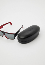 Спортивные очки LiP Rock / Gloss Black - Red / PC Polarized / Silver Mirror Smoke Lens