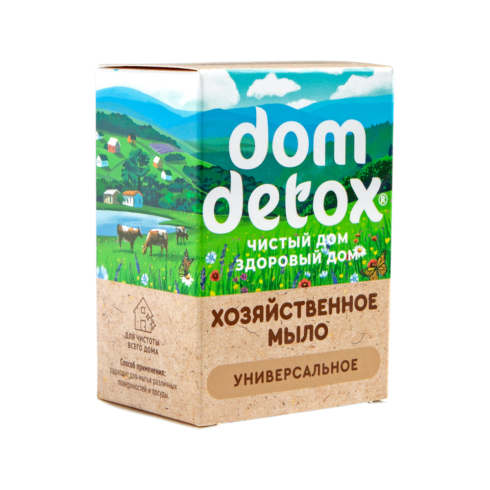 Мыло хозяйственное универсальное Domdetox | Дом Природы