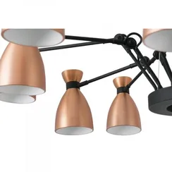 Подвесной светильник Retro 12 плафонов, медный