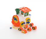 Сортер паровозик "Миффи" с 6 кубиками №2 (Полесье)
