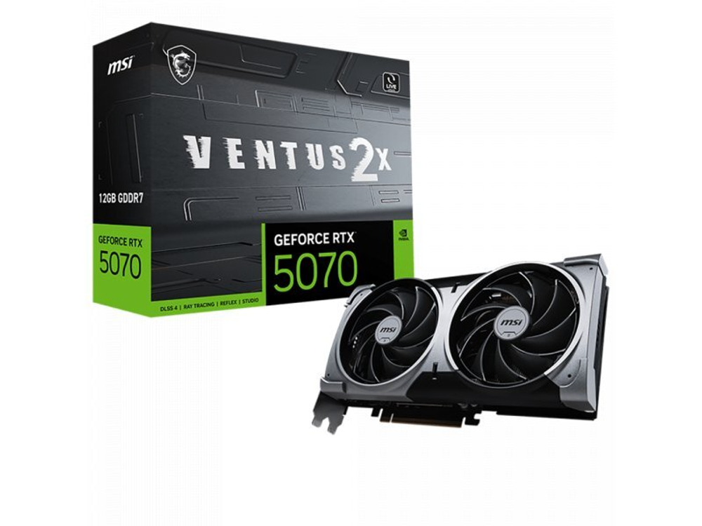 Видеокарта MSI Nvidia GeForce RTX 5070 VENTUS 2X [RTX 5070 12G VENTUS 2X]