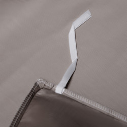 Комплект постельного белья на резинке Однотонный Сатин Премиум «Жемчужная дымка»