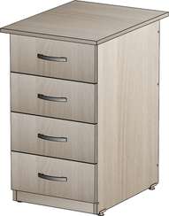 Тумба приставная 4 ящика Стандарт Про ясень шимо светлый