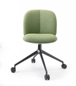 Стул офисный с обивкой Scab Design Mentha Pop, черный, зеленый