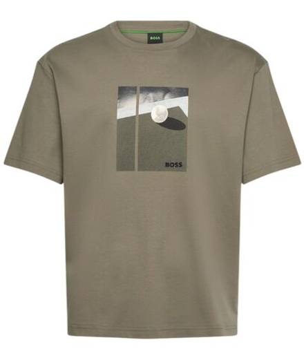 Теннисная футболка BOSS TS_Join - dark beige