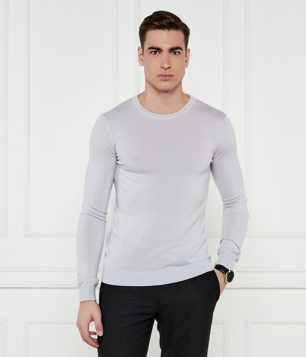 Шерстяной свитер San Cedric-M1 HUGO - лавандовый(50476832)