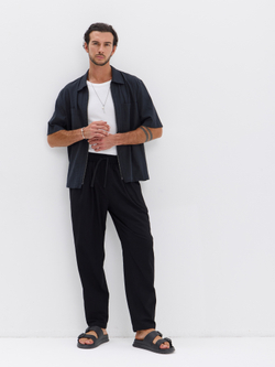 Штаны хлопковые с защипами