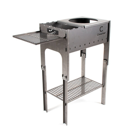 Мангал &quot;Следопыт&quot; складной, 718х310х752, со столиком и подставкой под казан, толщина 2 мм, в сумке