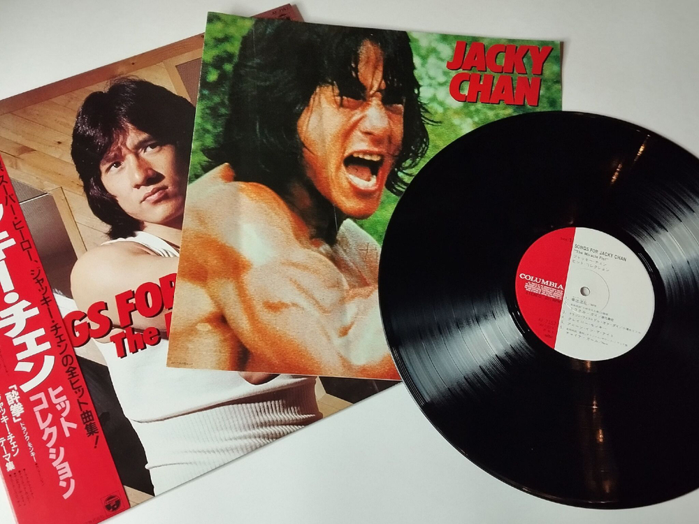 Винтажная виниловая пластинка LP Songs For Jacky Jakie Chan Джеки Чан The Miracle Fist (Japan 1982) (Obi)