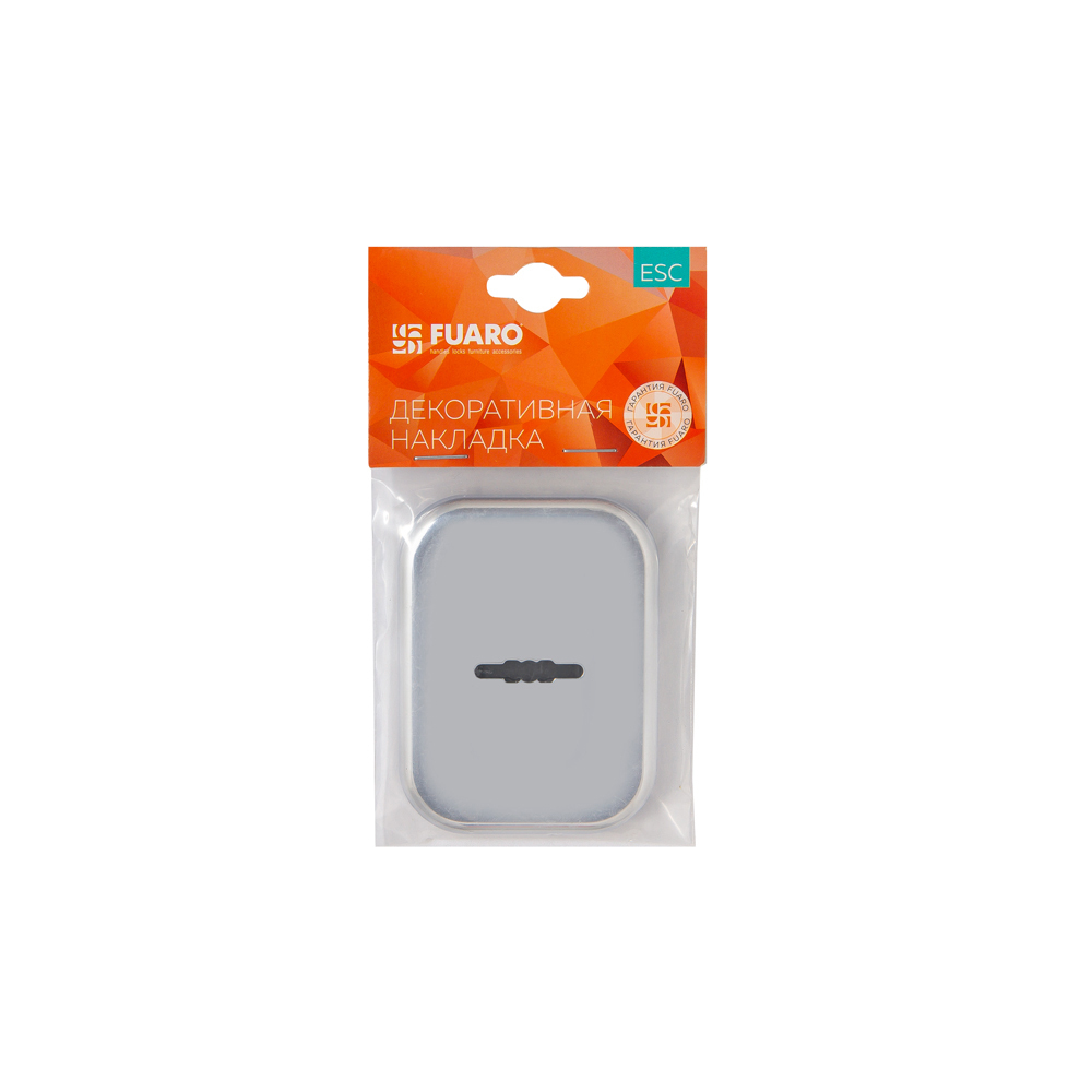 Накладка на сувальдный замок ESC.S.XL/K.486 BL (SC 486-S SQ XL) со шторкой черный (1шт.)