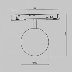 Светильник на штанге Maytoni Luna TR038-4-5W3K-WW-DS-W
