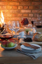 Набор чашек с блюдцем dine, 350 мл, 4 шт.