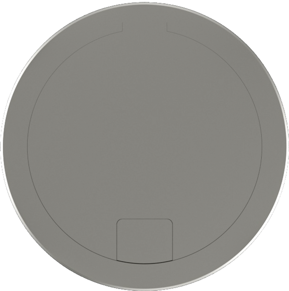 Лючок в пол 12 мод. (4 мод. 45х45 мм. + 4 мод. 22.5х45 мм.) круглый,  верт. установка,  металл