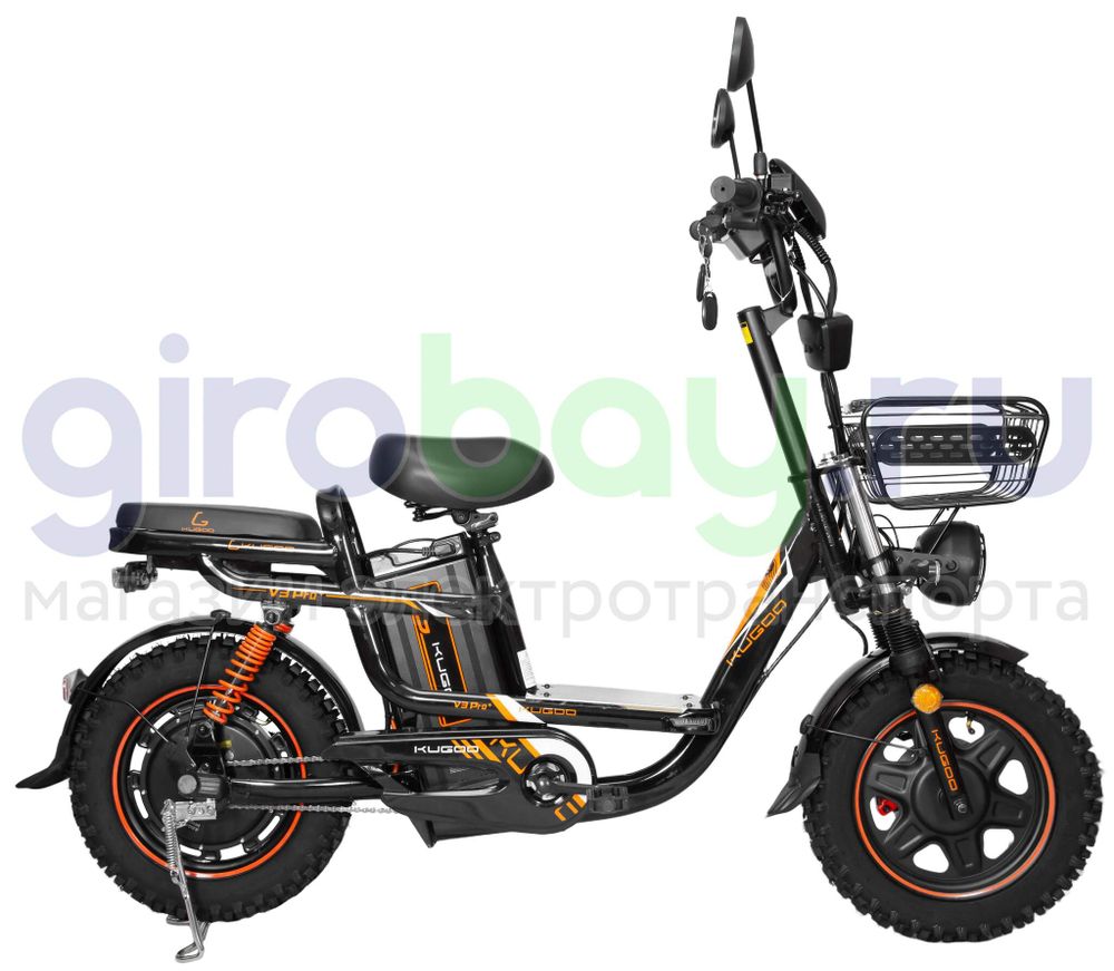 Электровелосипед Kugoo Kirin V3 PRO PLUS (60V/28.6Ah) внедорожная резина фото №9
