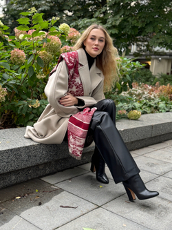 Палантин вискоза + шерсть лана