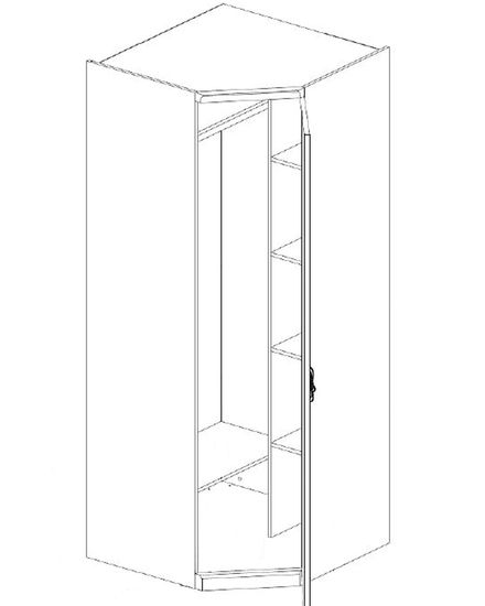 Шкаф угловой  МИШЕЛЬ