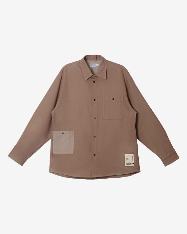 Рубашка Side Pocket Coffee - фото 1