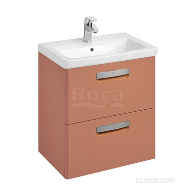 Тумба под раковину Roca The Gap Original 60 2 ящика, терракота, ZRU9307837