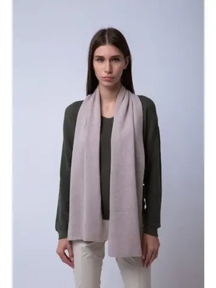 Шарф вязаный шерстяной/универсальный/однотонный/длинный