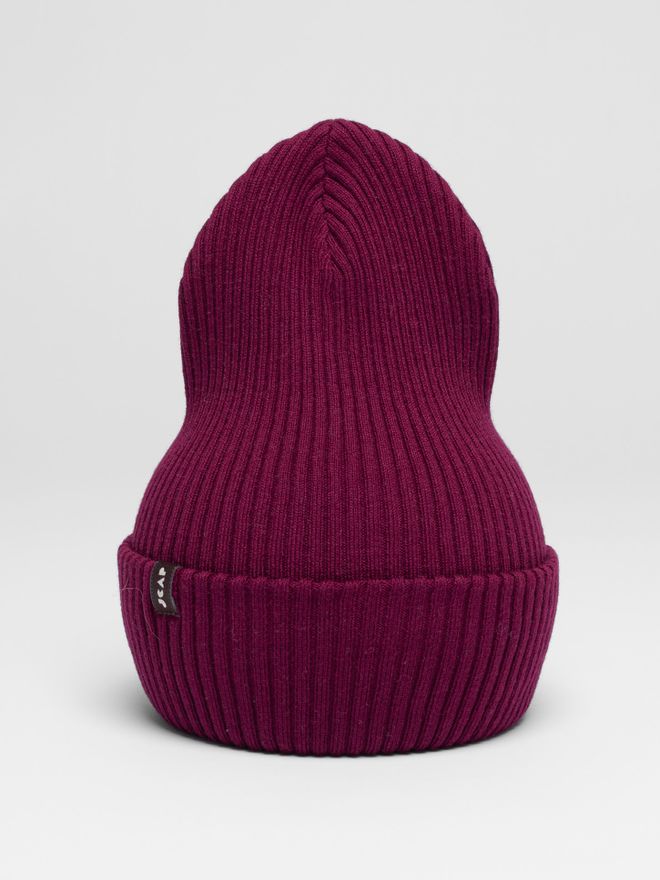 Шапка вязаная весенняя/осенняя МУЛА (Бордо)