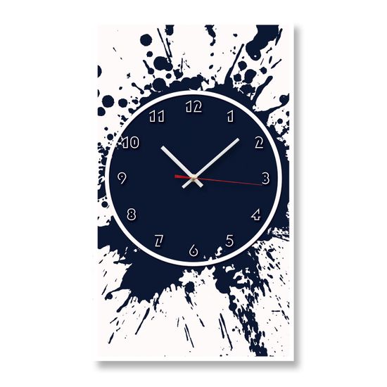 Настенные часы-постер "Blue art"