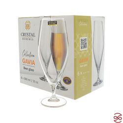 Набор бокалов для пива Crystalite Bohemia GAVIA 380 мл (6 шт)