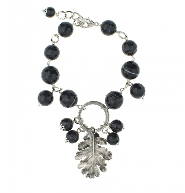 Браслет в виде листа Ester Bijoux Дуб BR890-S BW