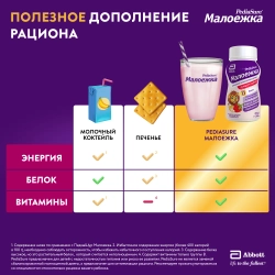 Питание детское сбалансированное PediaSure Малоежка клубника 200 мл с 12 месяцев