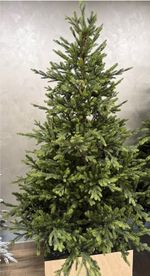 Елка с гирляндой встроенной «Eiffel» Эйфель (Литая хвоя) 210 см / 2,1 м