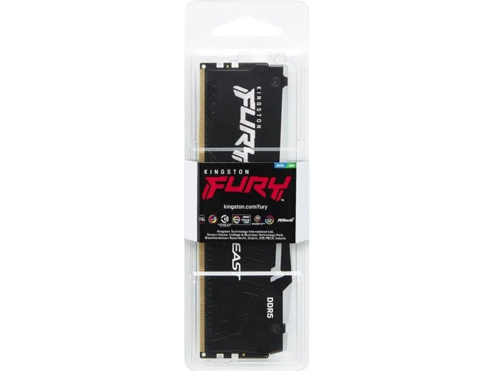 Оперативная память Kingston Fury Beast Black RGB EXPO KF560C30BBEA-16, DDR5 1х 16ГБ 6000 МГц, DIMM, RTL