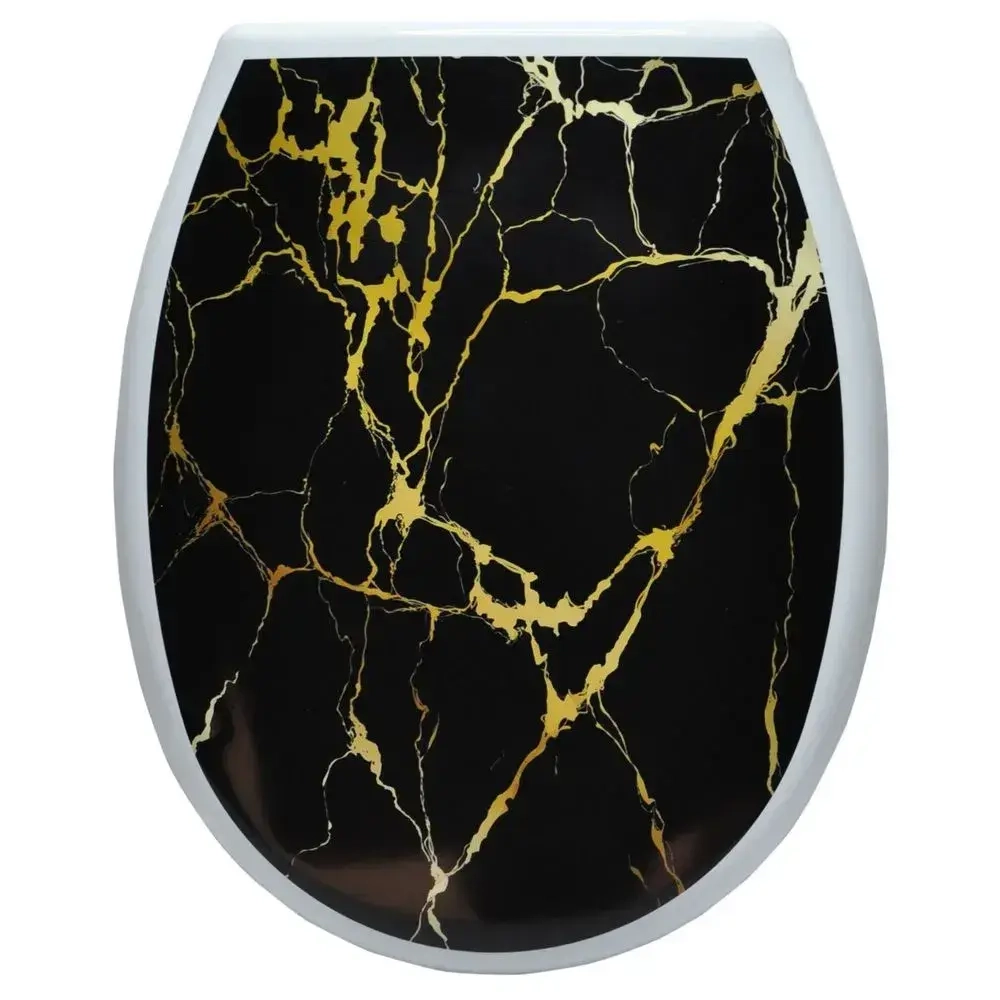 Сиденье жесткое с рис. Черный мрамор