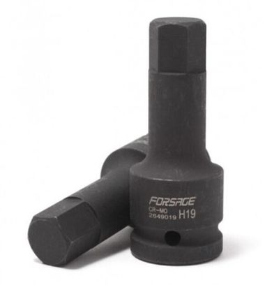 Головка-бита 6-гранная ударная, 24мм 3/4''(L-100мм) Forsage F-2649024