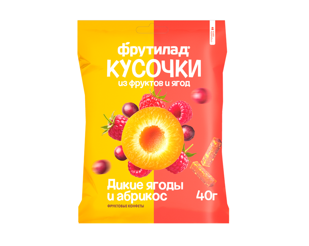 Фрутилад кусочки Дикие ягоды и абрикос 40 гр