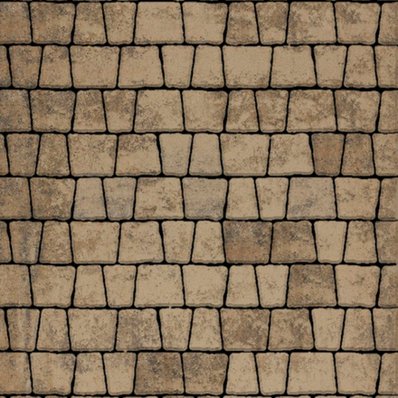 Тротуарная плитка АНТИК - Листопад гладкий Старый замок, комплект из 5 видов плит