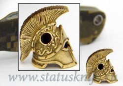 Темлячная бусина Шлем Спартыфотография - 4