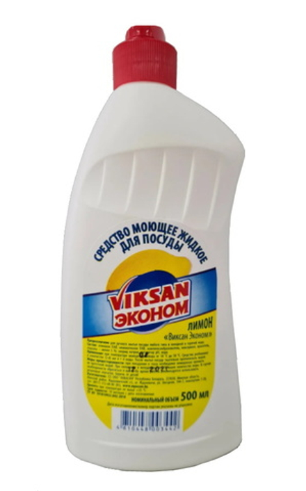 Средство моющее жидкое для посуды эконом "VIKSAN" Лимон эконом 500мл. Аквасан