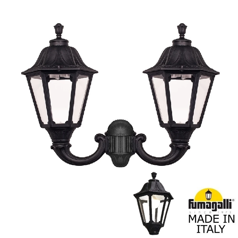 Уличный настенный светильник Fumagalli MIRRA/NOEMI E35.142.000.AXH27