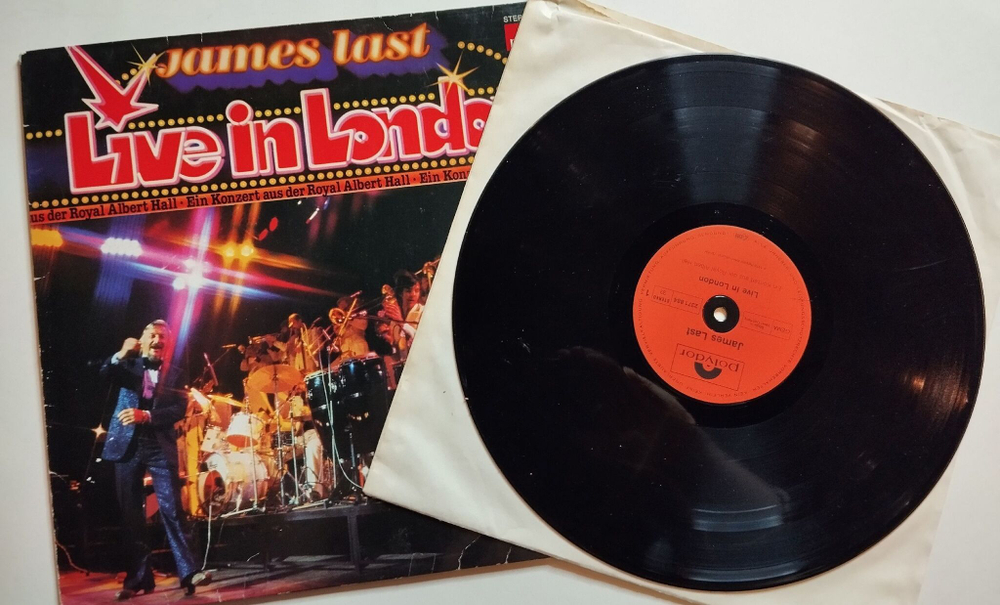 Винтажная виниловая пластинка LP James Last Live In London (Germany 1978)