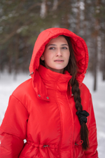 Костюм женский зимний "Fly" красный-черный