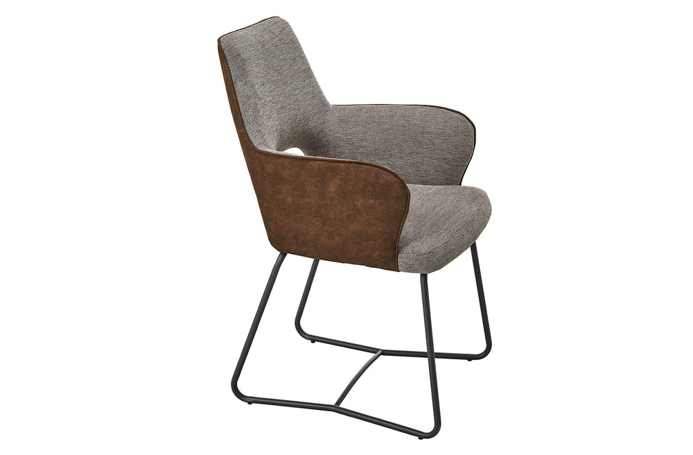 Стул DC2346R серый/ коричневый